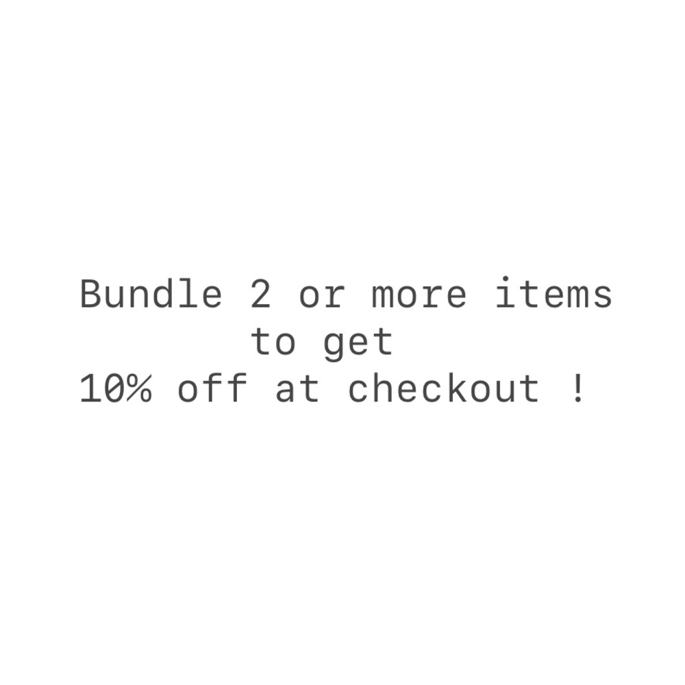 Add 2 listings to a bundle and get 10% off!